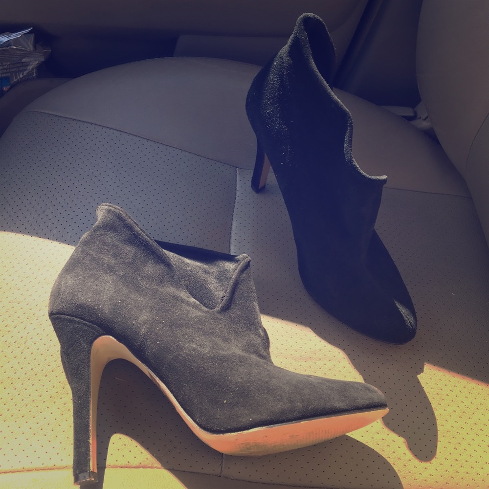 Suede booties