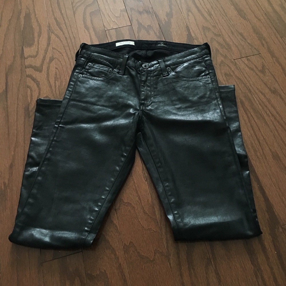 Adriano Goldschmed "leather" legging jeans