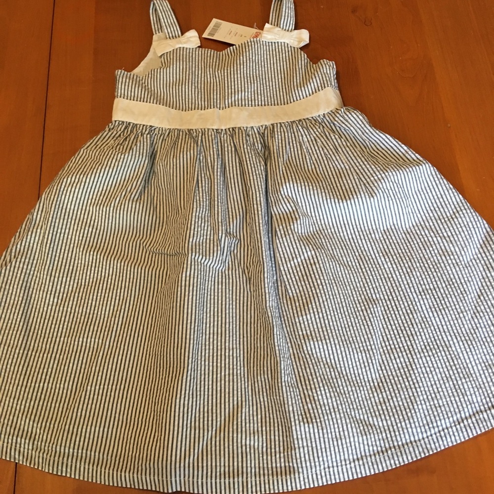 Gymboree seersucker pinstripe new dress girl 5 yr