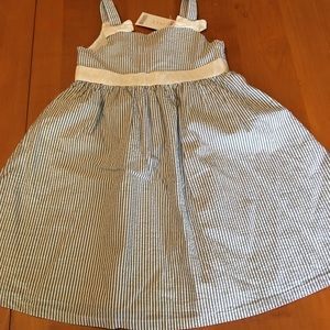 Gymboree seersucker pinstripe new dress girl 5 yr
