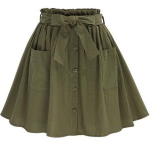 Army Green Skirt