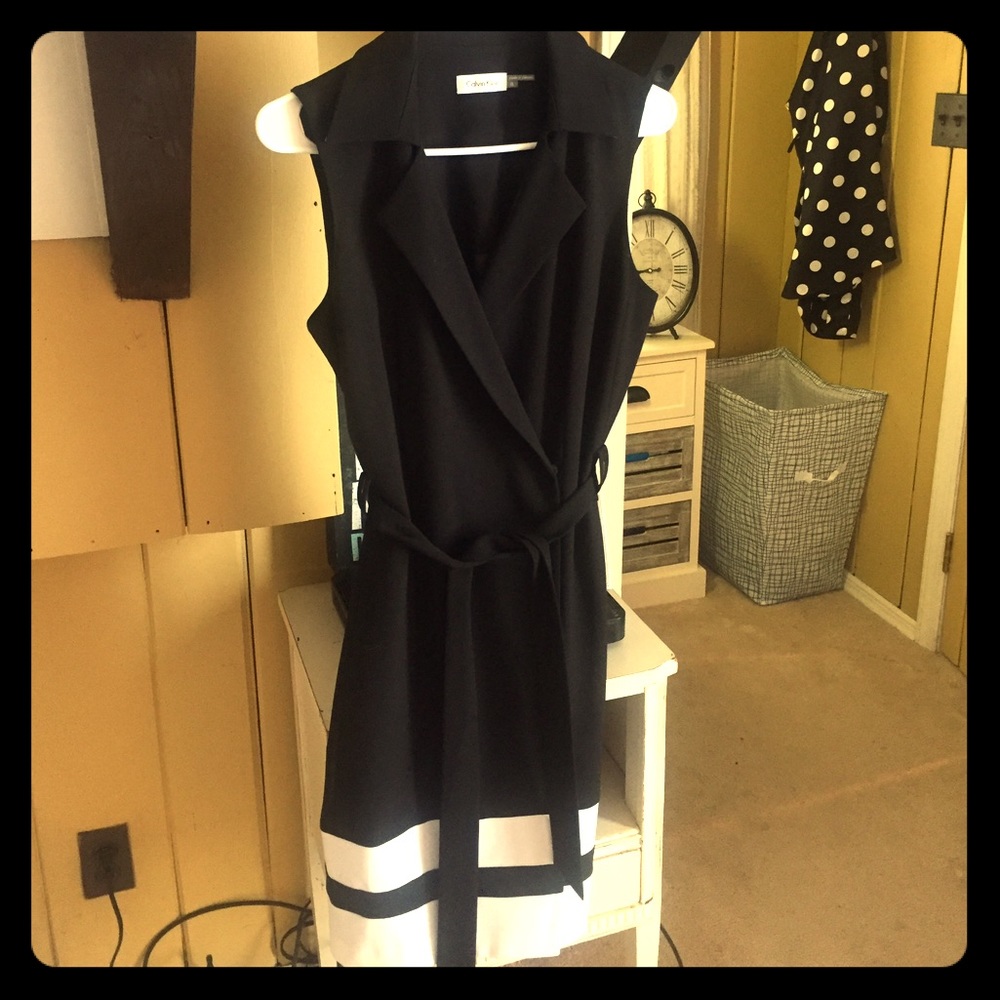 Calvin Klein Belted Wrap Dress