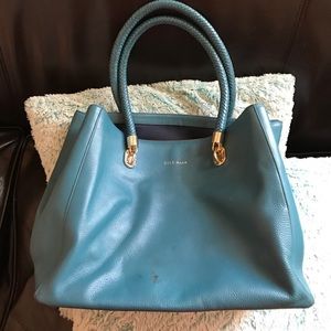 Cole Haan large teal purse
