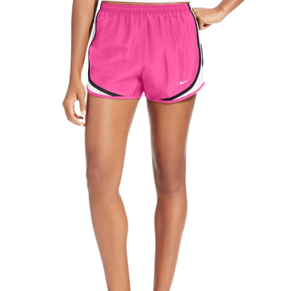 Nike pink dri fit running shorts