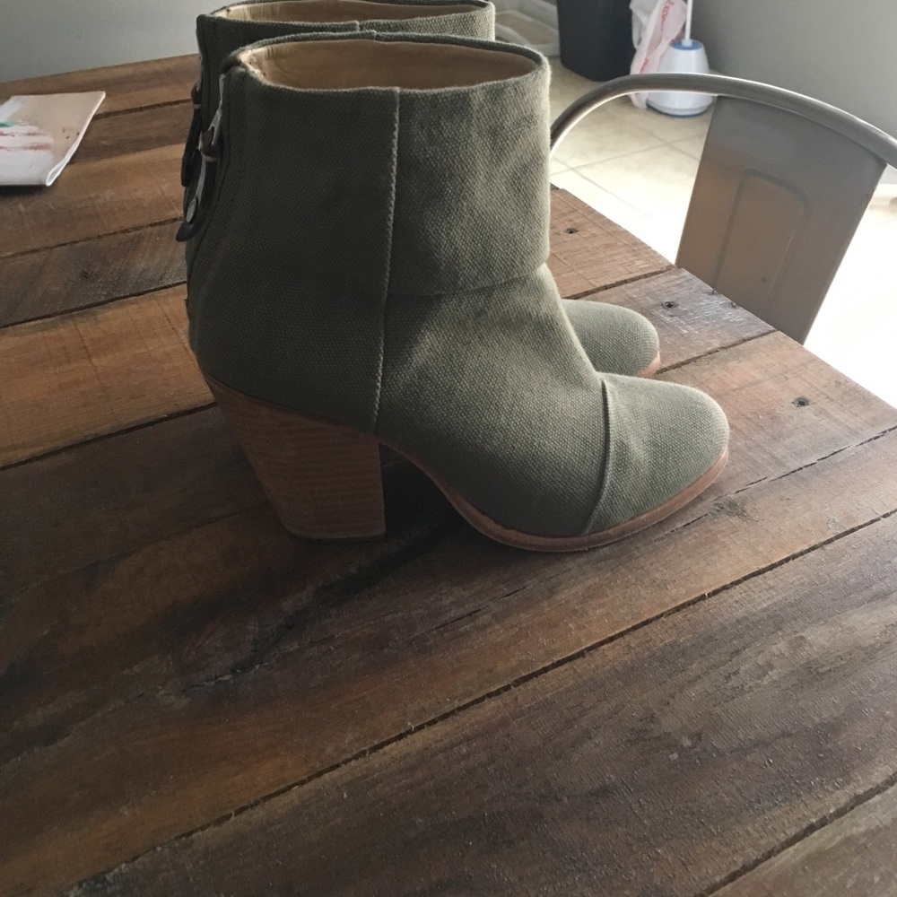 Rag and Bone Fatigue canvas booties