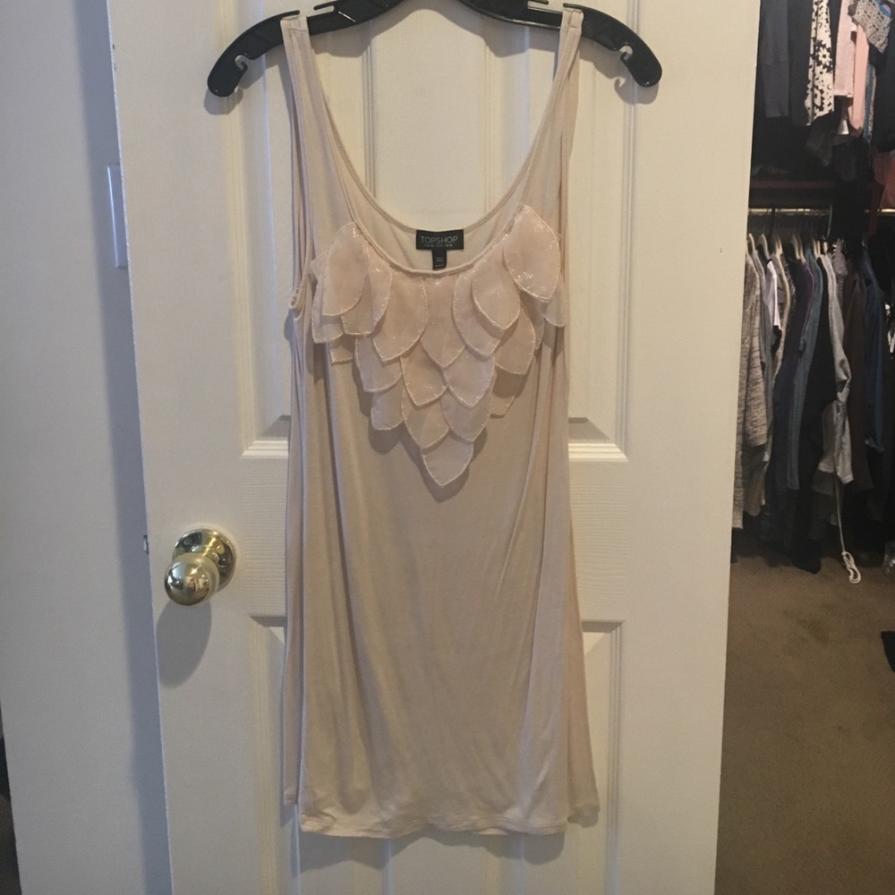 Light pink/beige tank top. Topshop