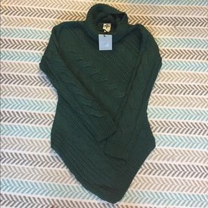 Long cowl neck sweater