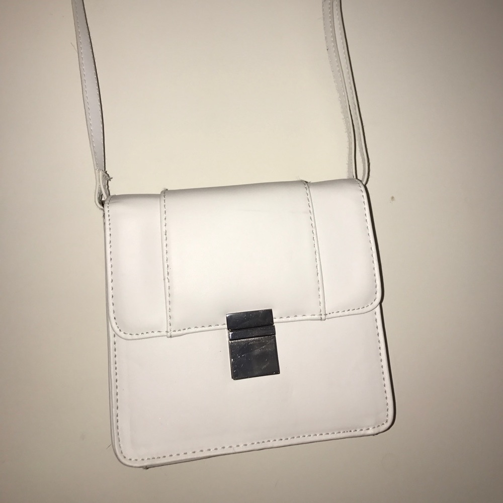 Slim white crossbody