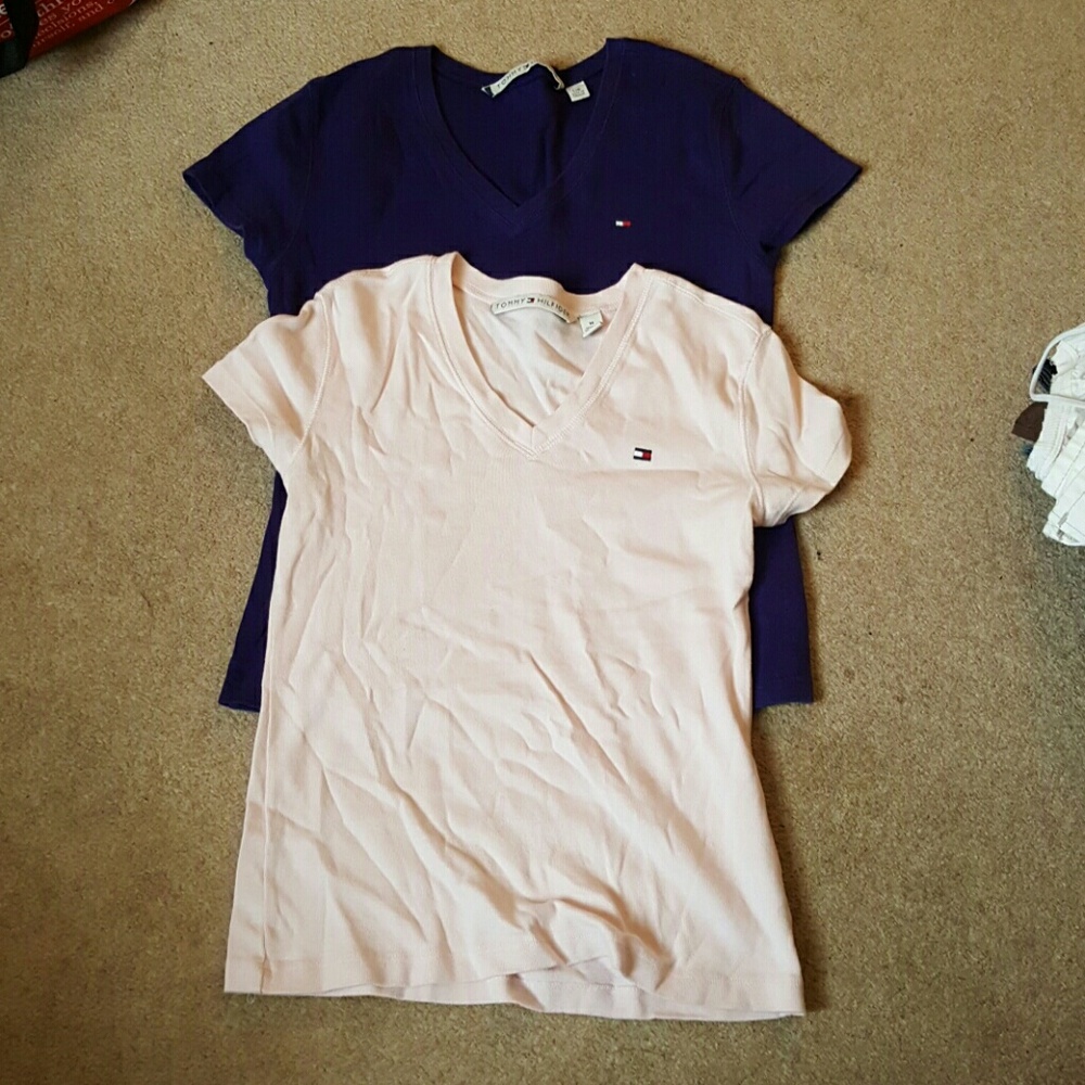 Tommy Hilfiger v neck tees