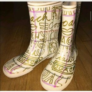 Coach rain boots