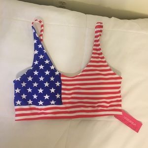 American flag bikini top