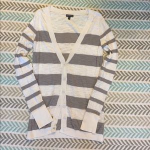 Express button down boyfriend sweater