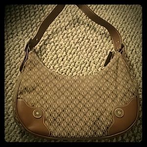 Xoxo tan and brown purse