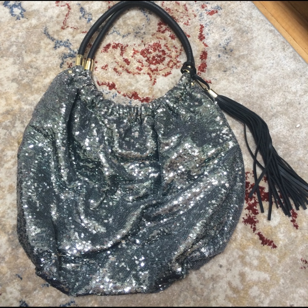 Steve Madden Sequin Bucket Bag