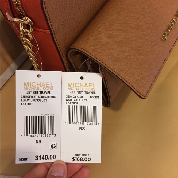 💐👜Michael Kors Jet Set Travel LG EW + Wallet👑💖 - Picture 8 of 8
