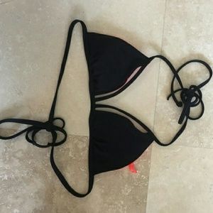 Black Cutout Bikini Top