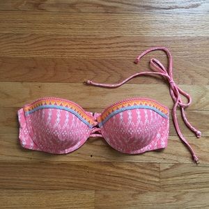 Victoria's Secret Swim pink bikini top w/ straps