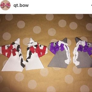 Ribbon sculptures and hair accessories