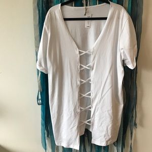 LF Emma and Sam Criss Cross Open Tee
