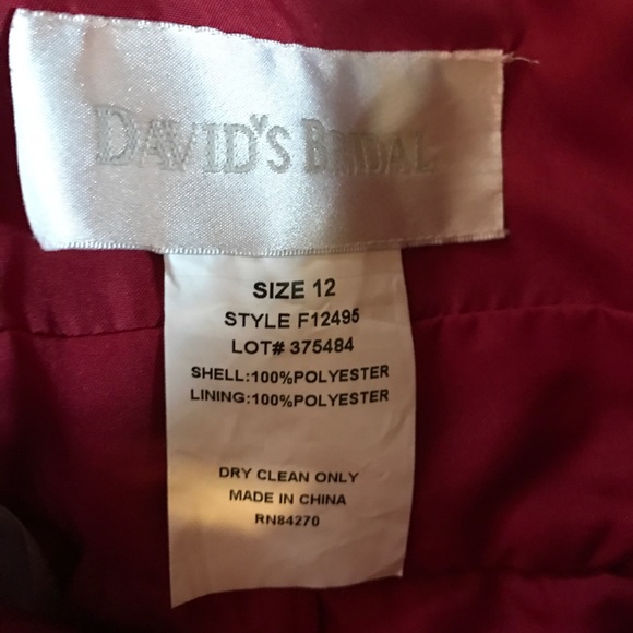 David Bridal bridesmaid dress - Picture 3 of 3