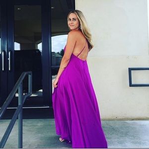 Purple maxi dress