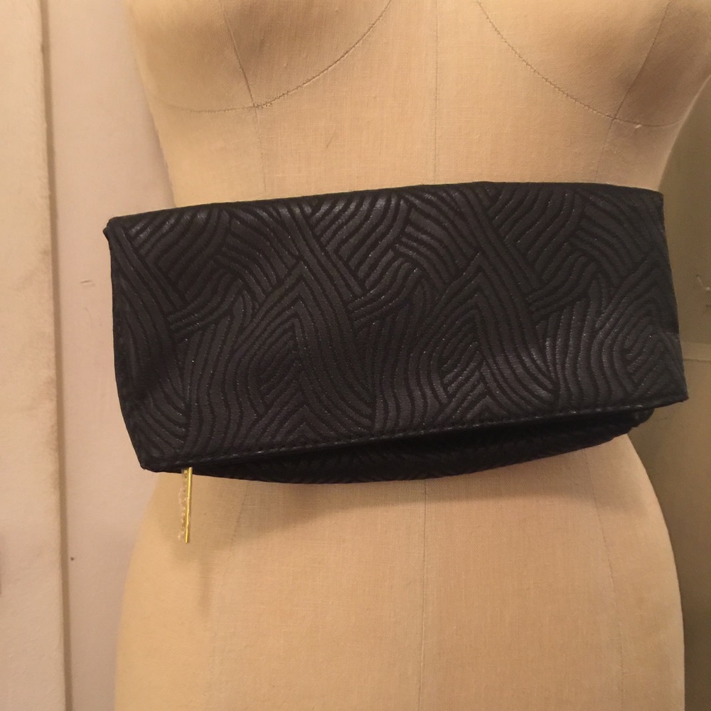 Folded clutch bag