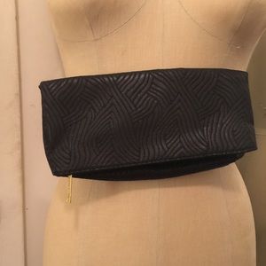 Folded clutch bag