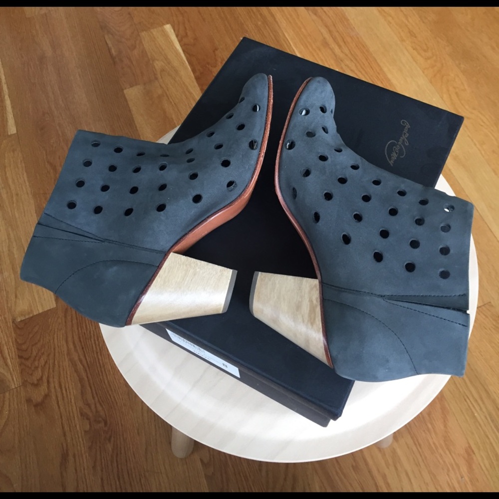 Rachel Comey Charcoal Dazze Punched Bootie - Picture 5 of 6