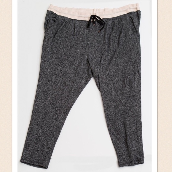 H&M Pants - H&M Charcoal Grey & White Joggers