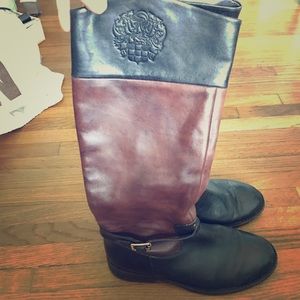 VINCE CAMUTO 100% GENUINE LEATHER RIDER BOOTS