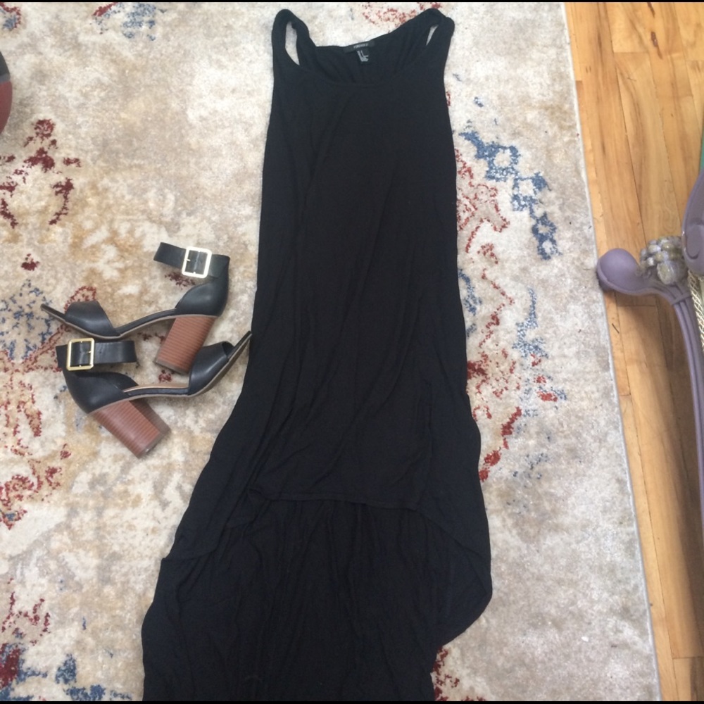 High Low Black Maxi Dress