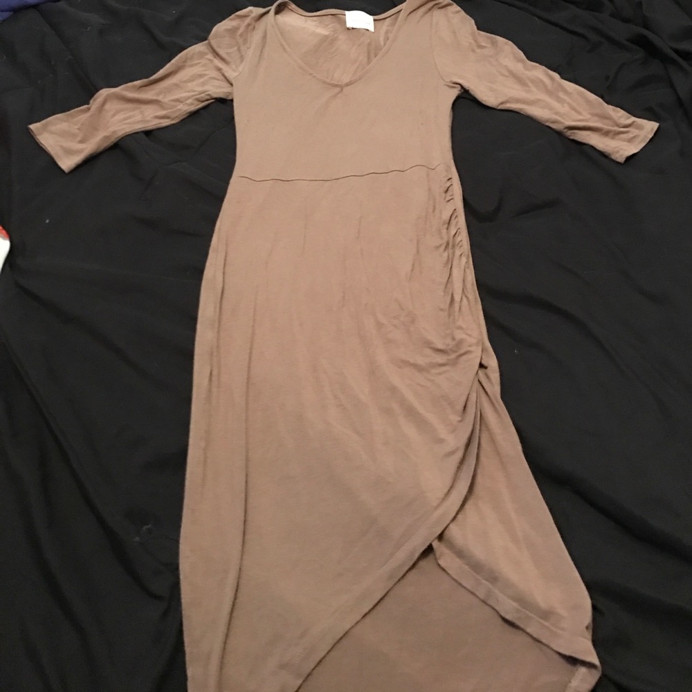 Brown bodycon dress