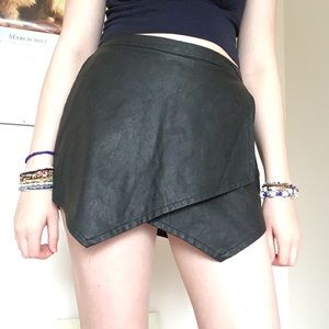 Faux Leather Abercombie & Fitch Skort