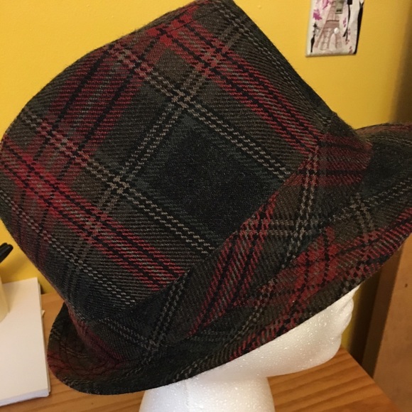 Plaid Fedora Hat - Picture 1 of 3