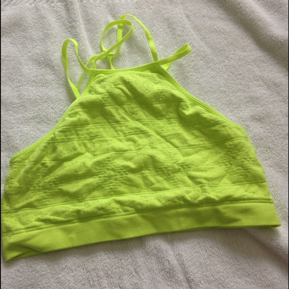 Victoria's Secret Hot Yellow Racerback Bralette