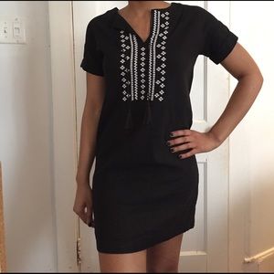 Black and White Tunic Dress