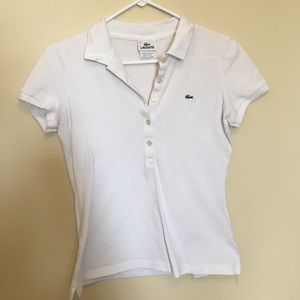 LaCoste white polo