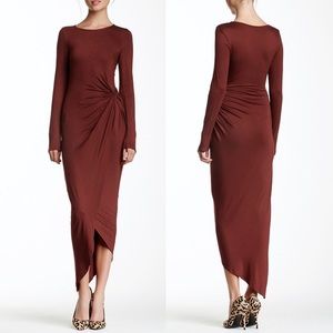 CLOSET CLOSING! Long Sleeve Twist Wrap Dress