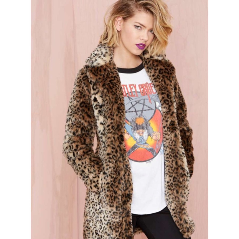 Nasty Gal cheetah coat