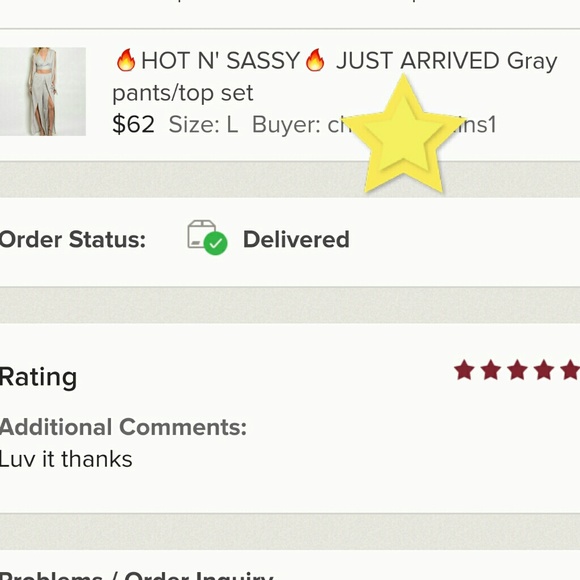 LAST 1🔥HOT N' SASSY🔥Gray pants/top set - Picture 3 of 3