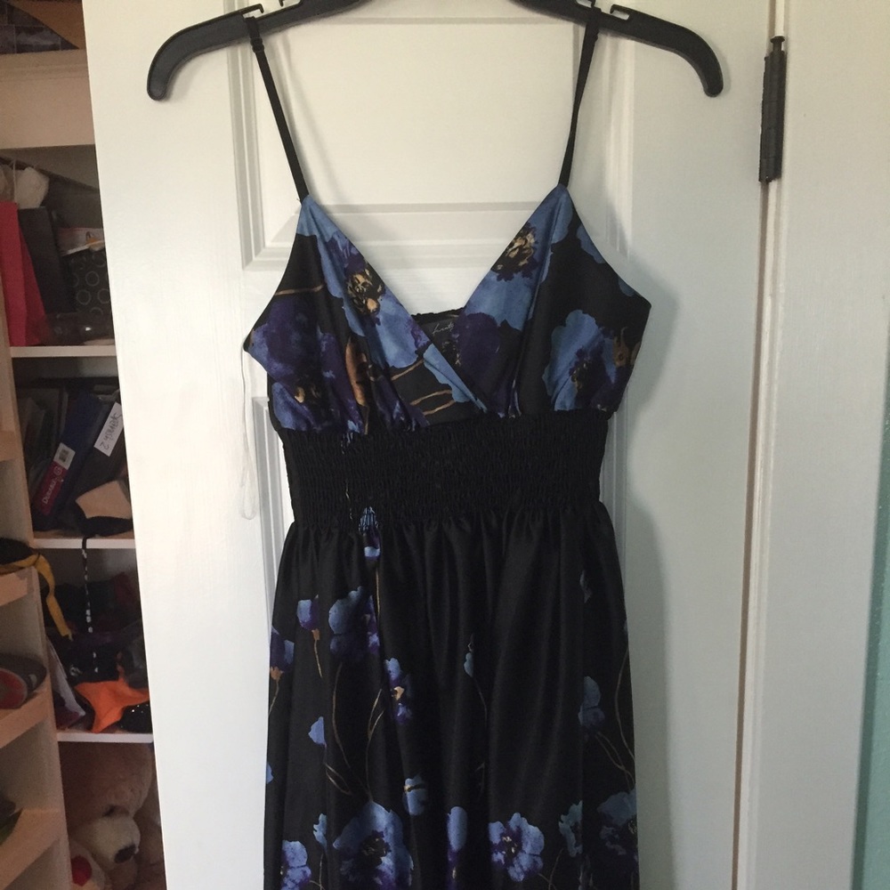 Floral silky dress