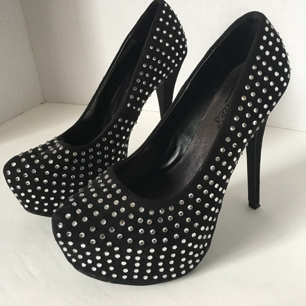 Candie's Crystal/Rhinestone Heels - Sz 9