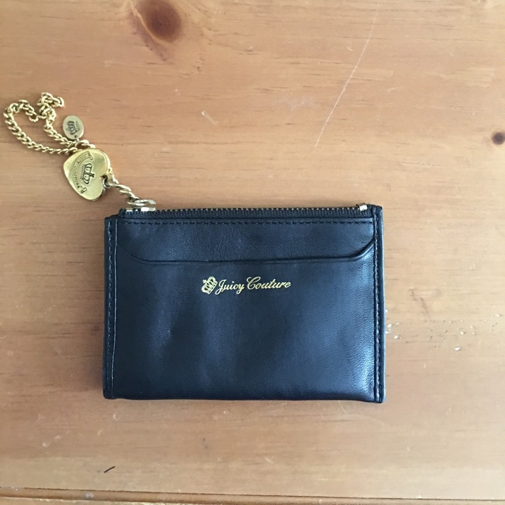 Juicy Couture black leather wallet