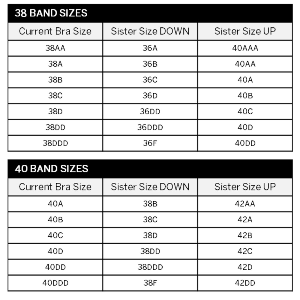 Bra Sister Sizes - Picture 6 of 6