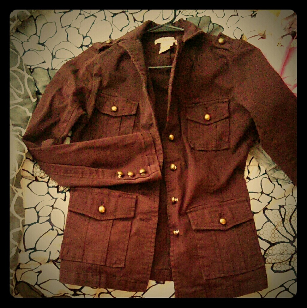 Maroon Military Jacket