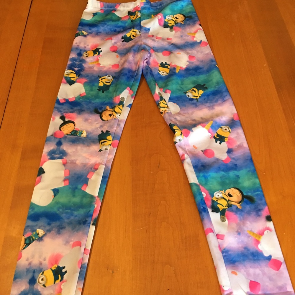 Despicable Me unicorn leggings child's large New