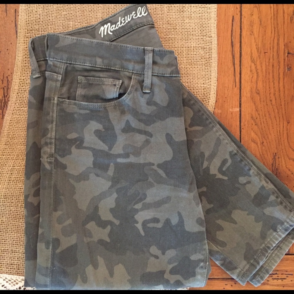 Madewell skinny skinny ankle camo pants