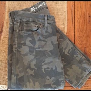 Madewell skinny skinny ankle camo pants