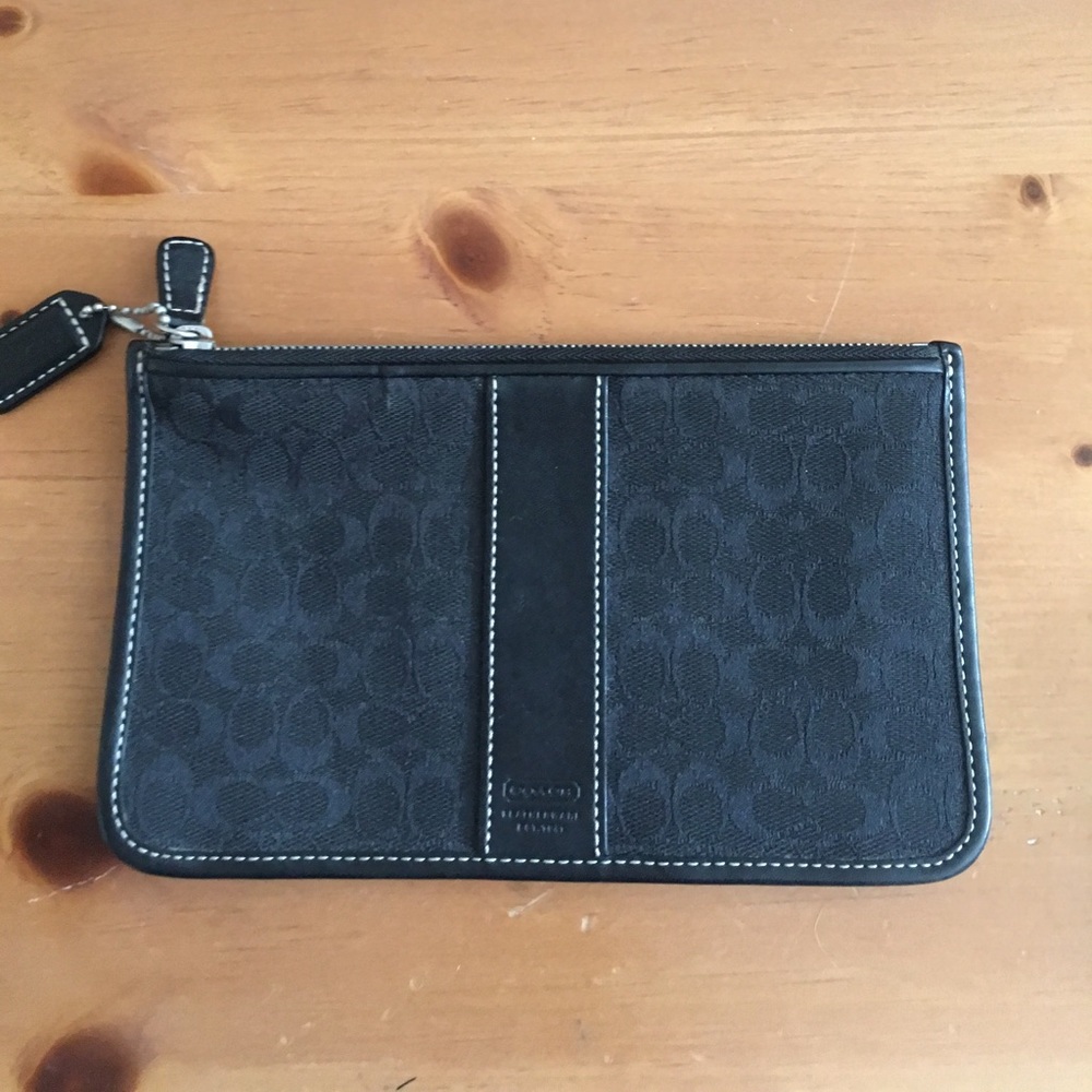 Black logo wallet and organizer brand new