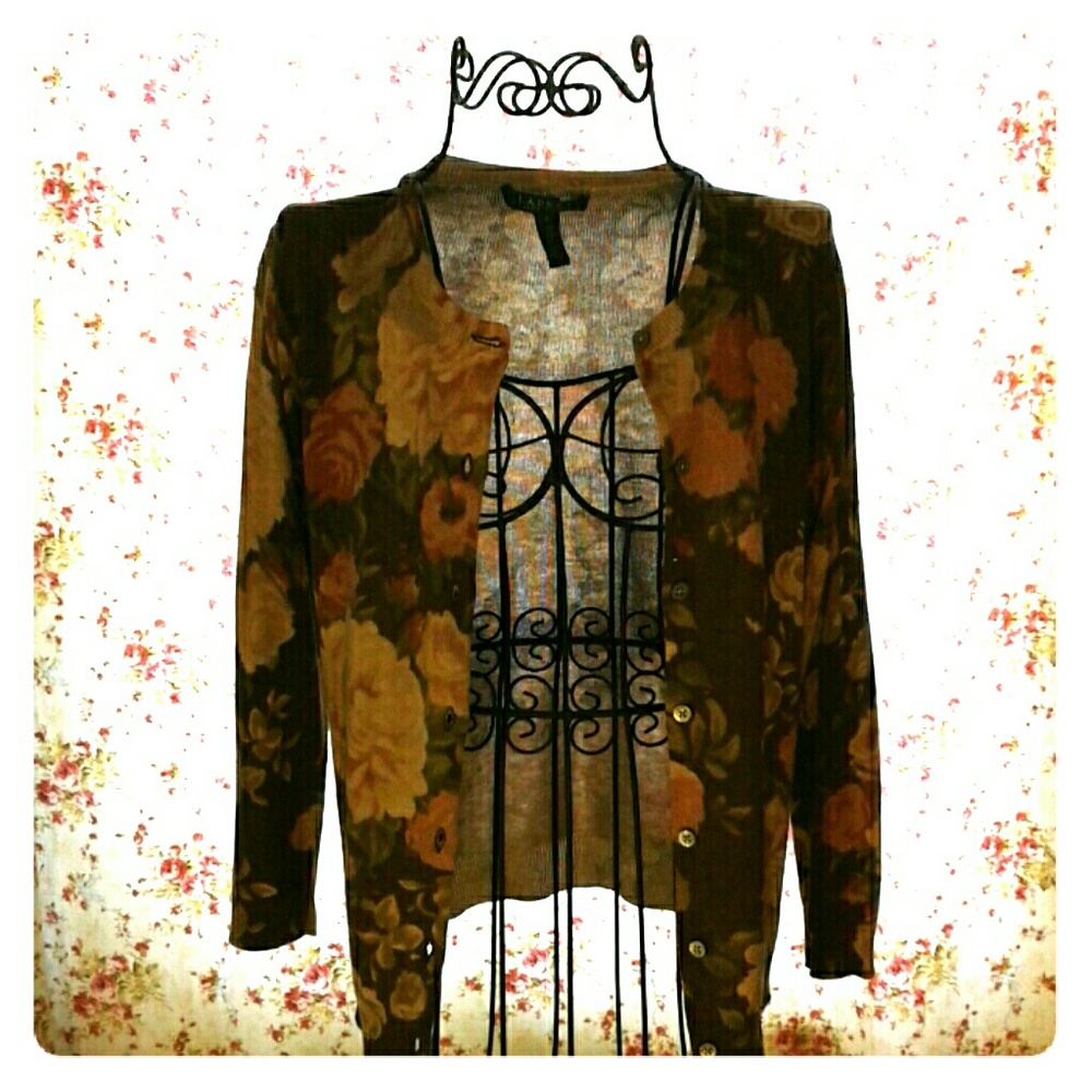 Ralph Lauren Floral Cardigan